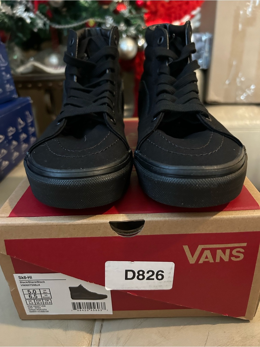 Vans Black High-Top Canvas Sneakers